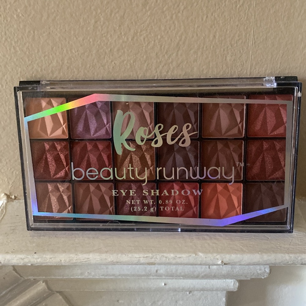 Beauty Runway Roses Eyeshadow Palette with Shimmer and Matte Finishes